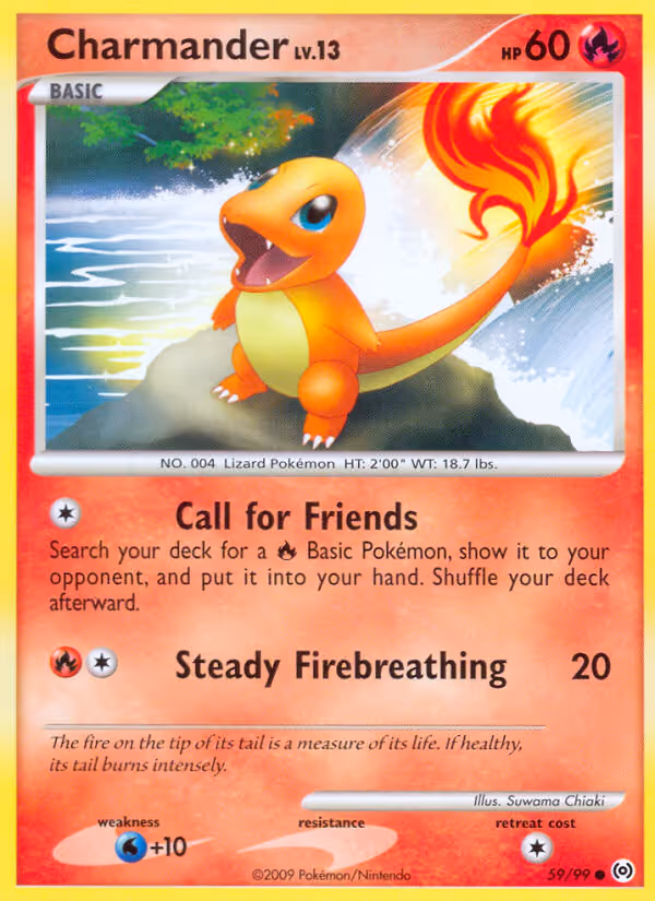 Charmander 59/99 Pokemon card