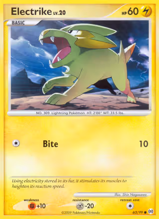 Electrike 63/99 Pokemon card