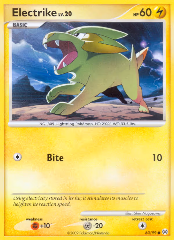 Electrike 63/99 Pokemon card