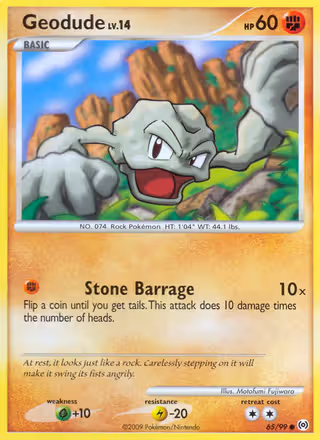 Geodude 65/99 Pokemon card