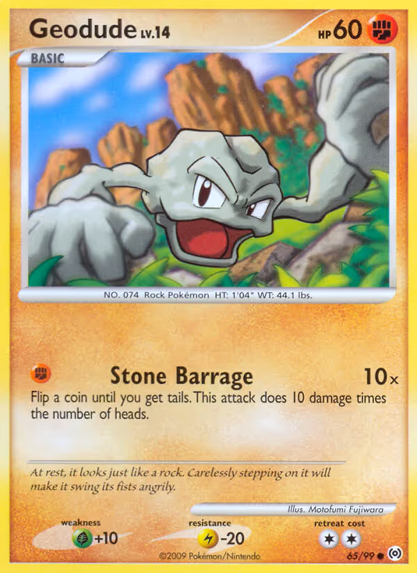 Geodude 65/99 Pokemon card