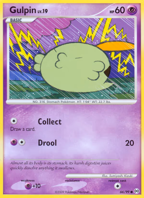 Gulpin 66/99 Pokemon card