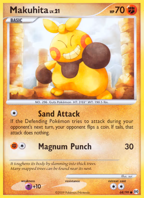 Makuhita 68/99 Pokemon card