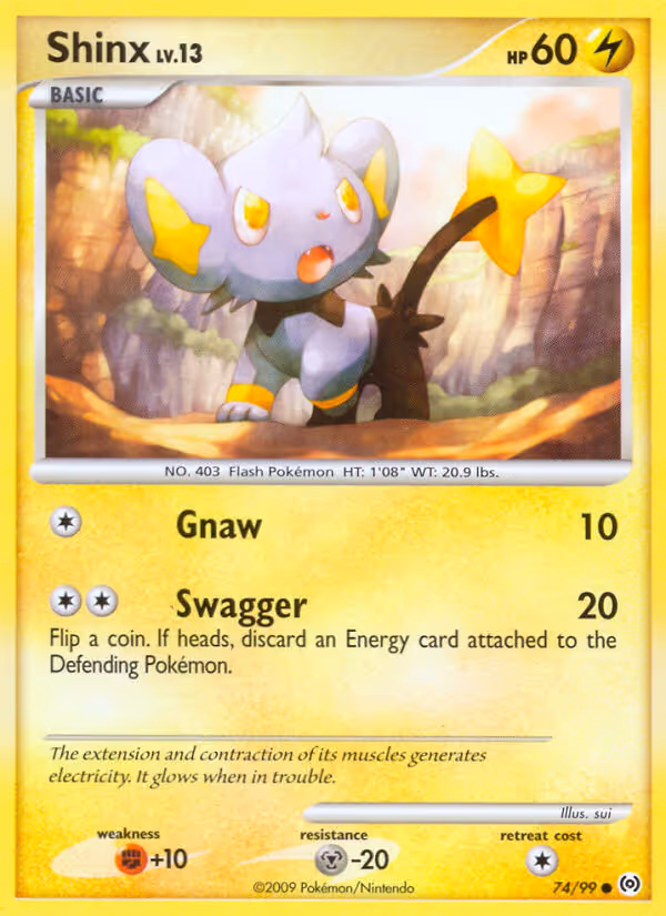 Shinx 74/99 Pokemon card