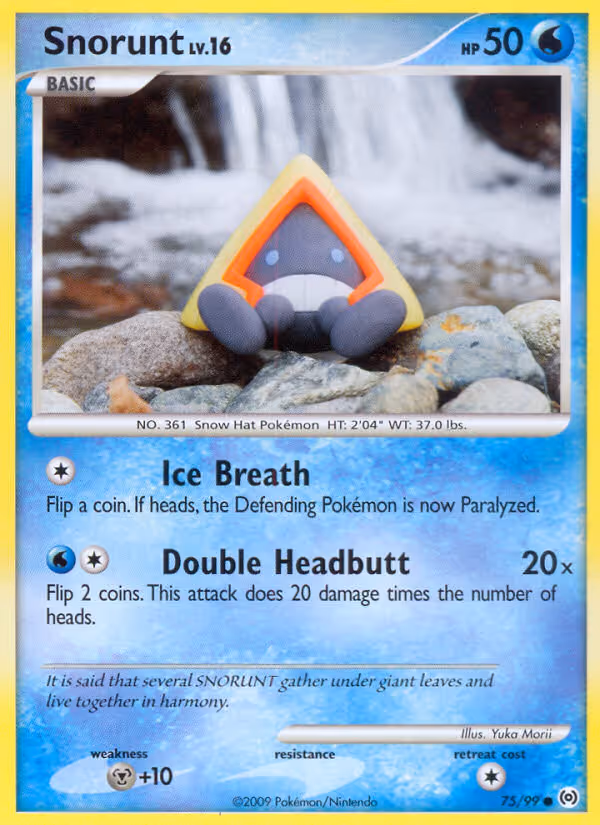 Snorunt 75/99 Pokemon card
