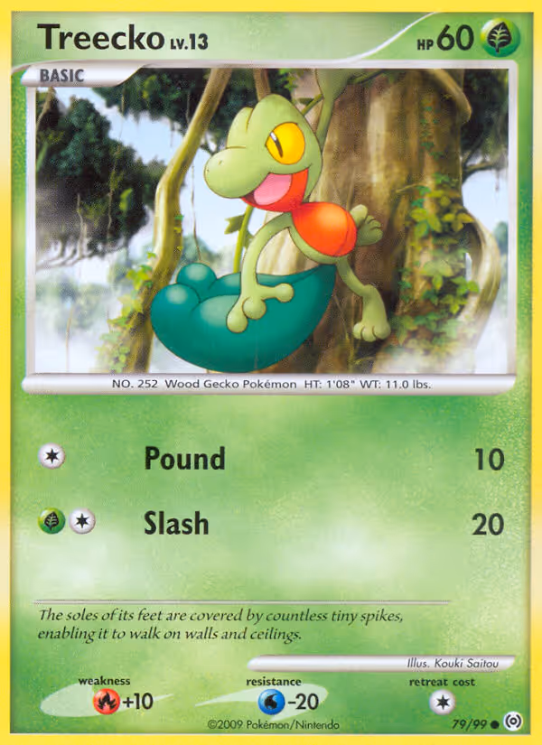 Treecko 79/99 Pokemon card