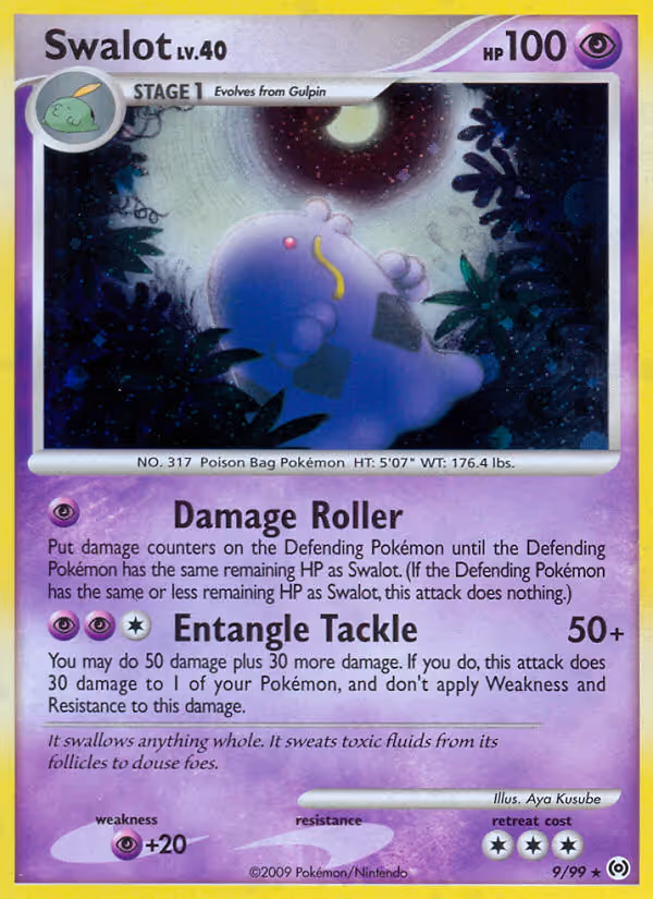 Swalot 9/99 Pokemon card