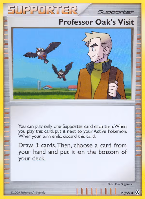 Professor Oak's Visit 90/99 Pokemon card