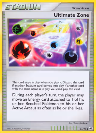Ultimate Zone 91/99 Pokemon card