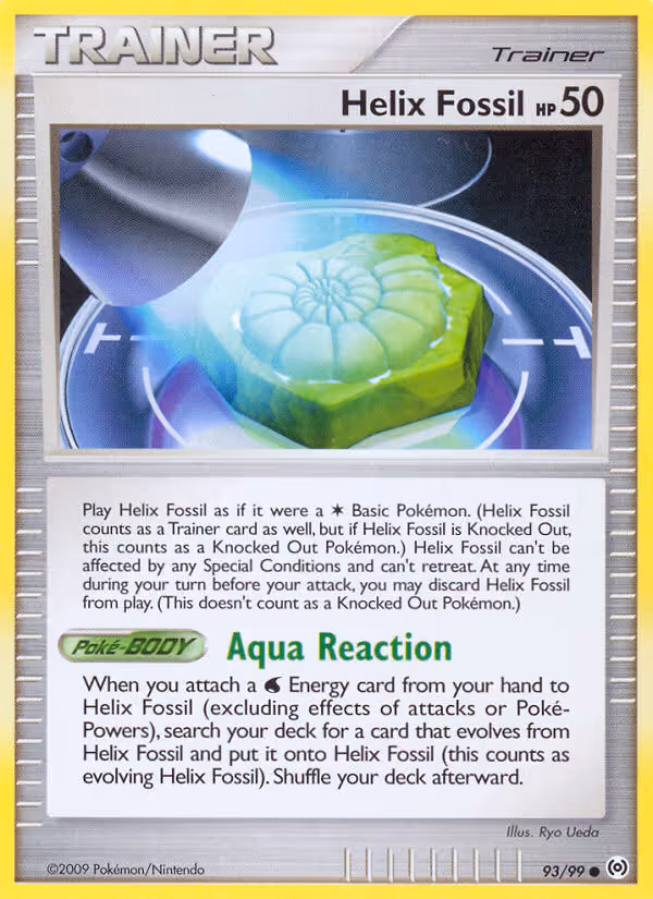 Helix Fossil 93/99 Pokemon card