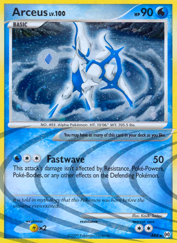 Arceus AR4 Pokemon card