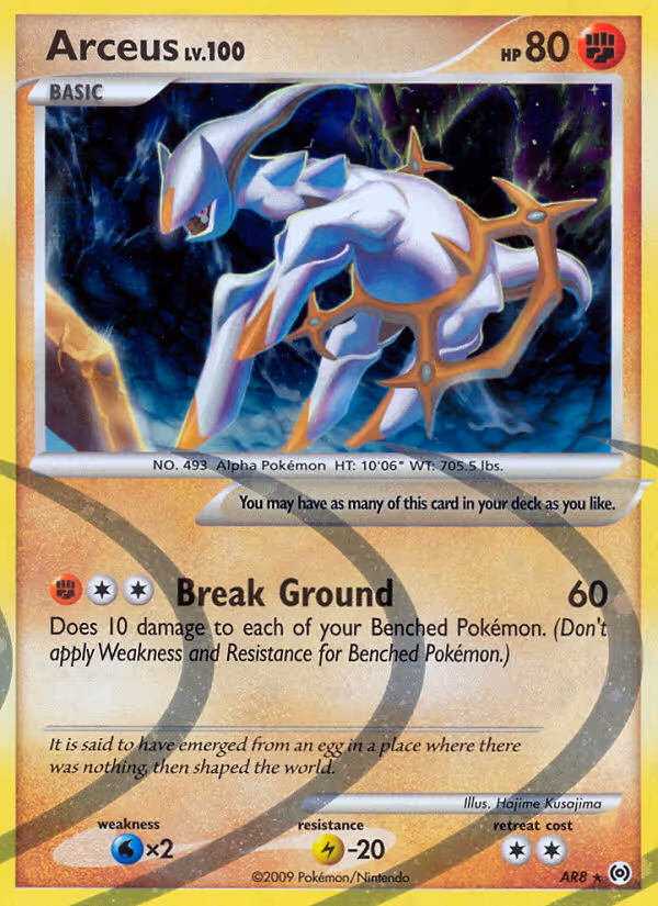 Arceus AR8 Pokemon card