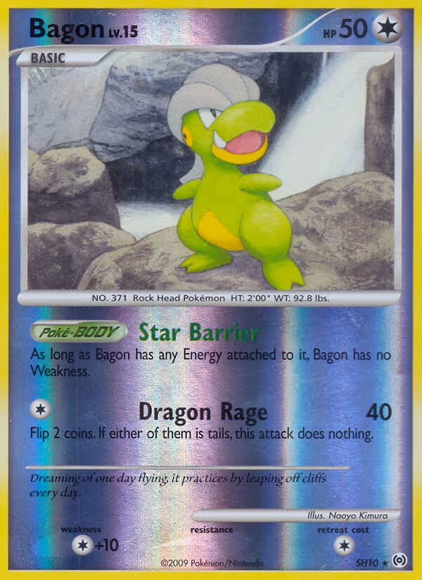 Bagon SH10 Pokemon card