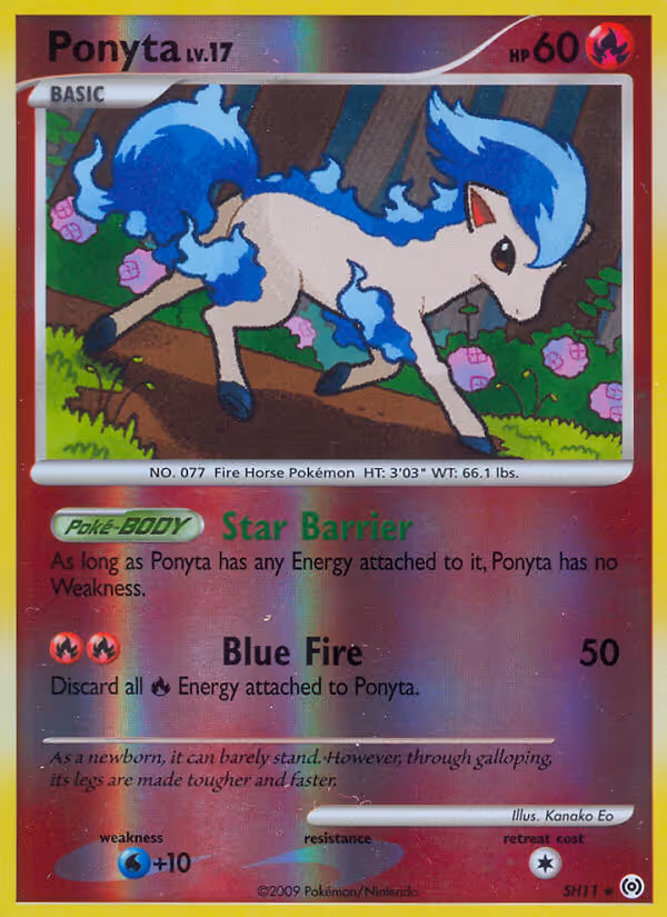Ponyta SH11 Pokemon card