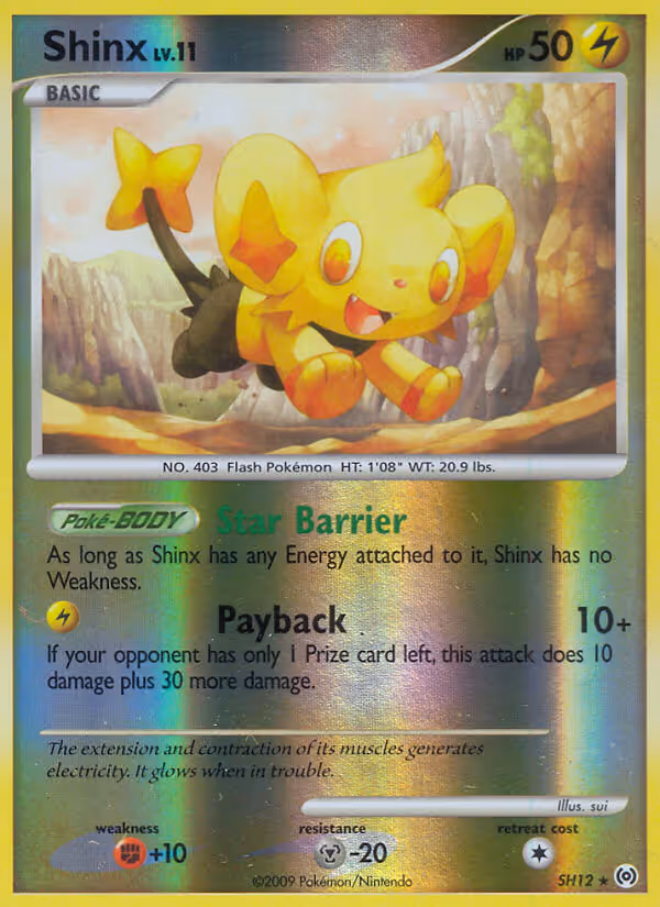 Shinx SH12 Pokemon card