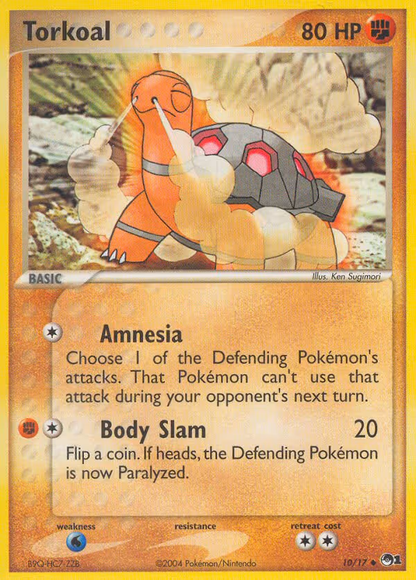 Torkoal 10/17 Pokemon card