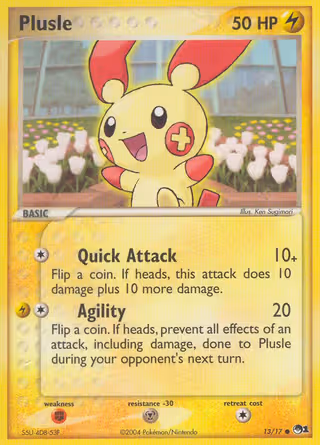 Plusle 13/17 Pokemon card
