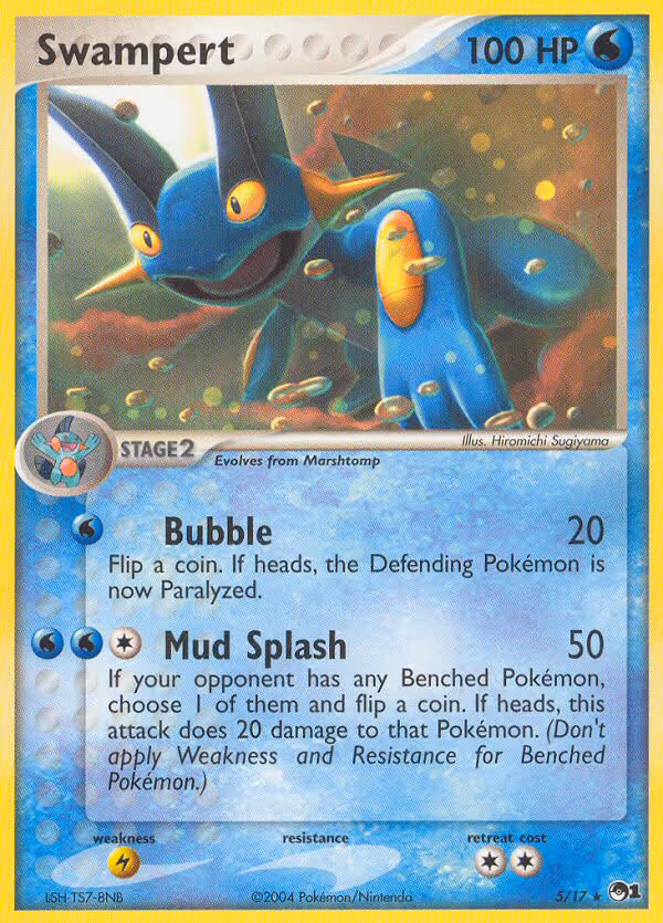 Swampert 5/17 Pokemon card