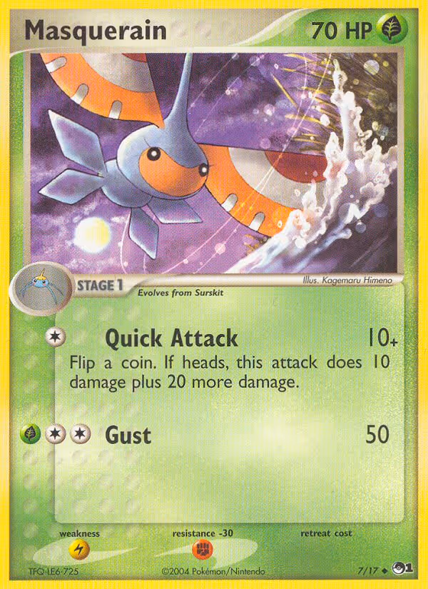 Masquerain 7/17 Pokemon card