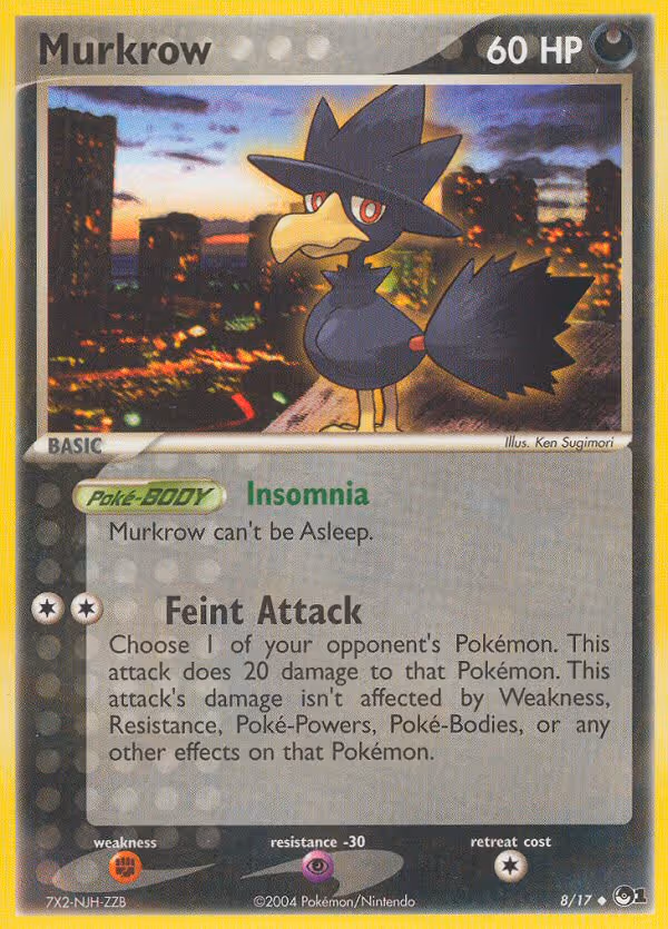 Murkrow 8/17 Pokemon card