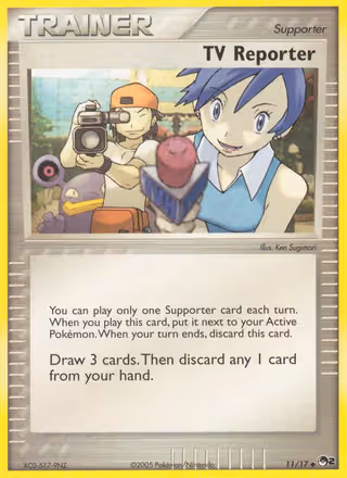 TV Reporter 11/17 Pokemon card