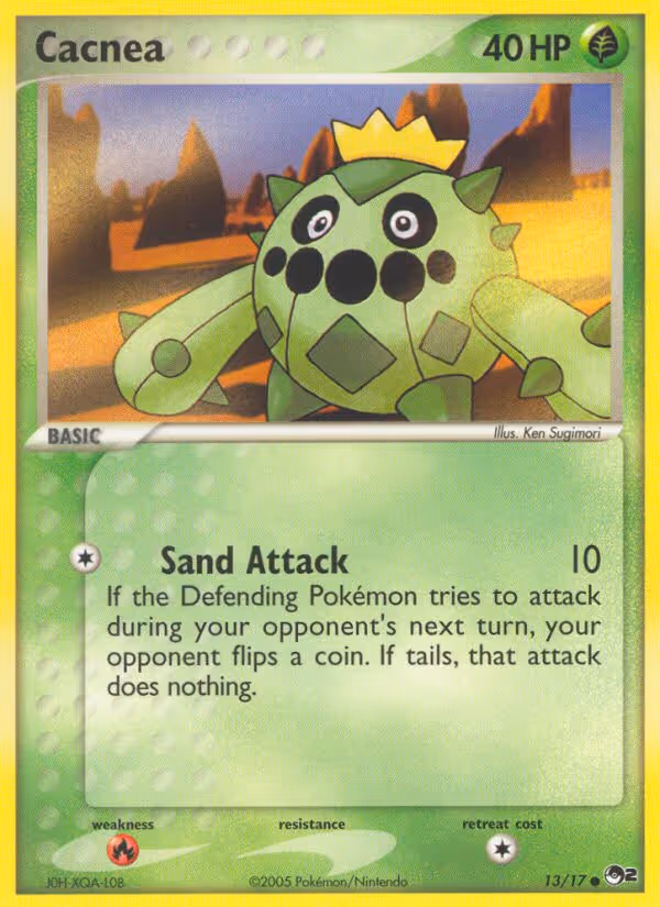 Cacnea 13/17 Pokemon card