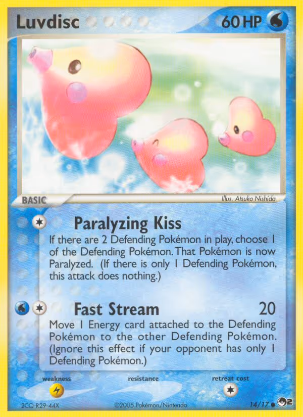 Luvdisc 14/17 Pokemon card