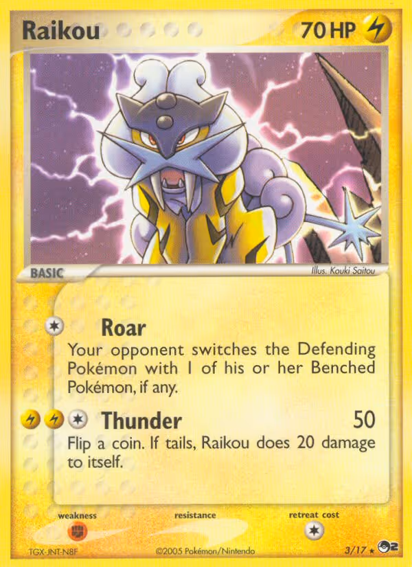 Raikou 3/17 Pokemon card