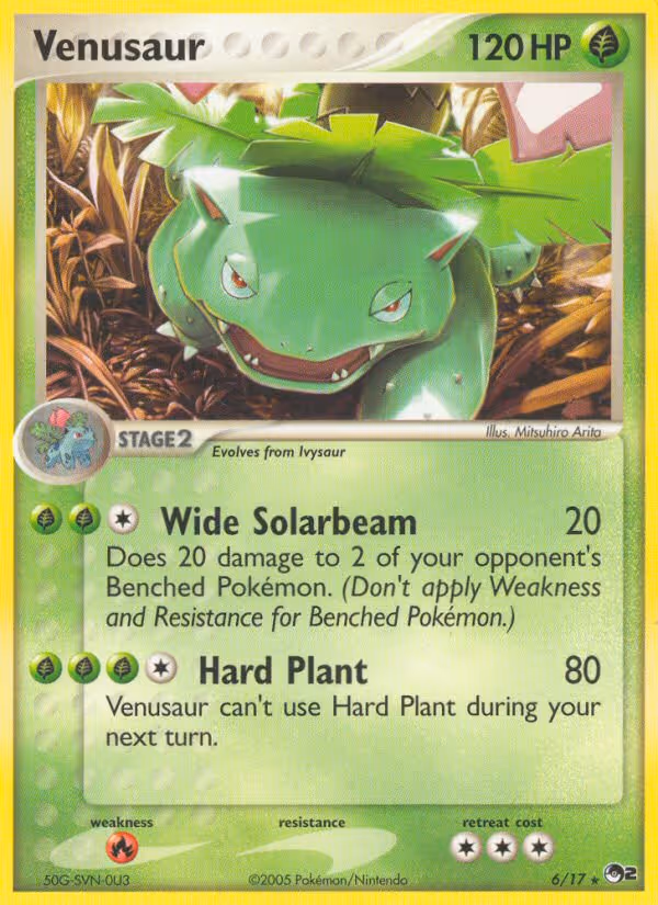 Venusaur 6/17 Pokemon card