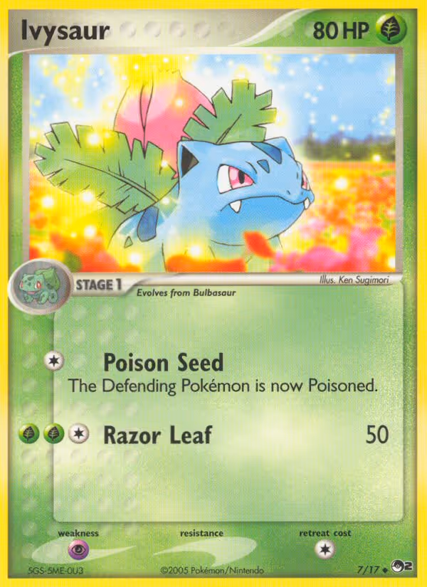 Ivysaur 7/17 Pokemon card