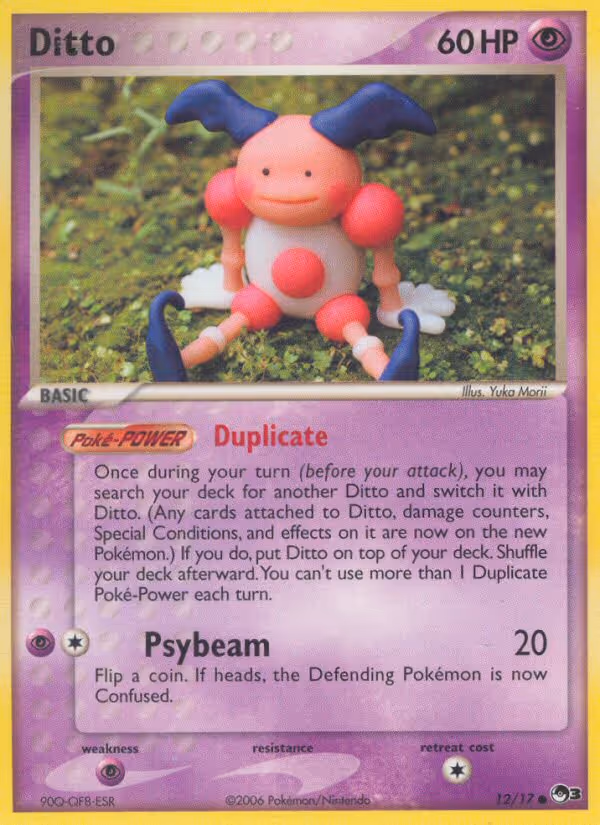 Ditto 12/17 Pokemon card