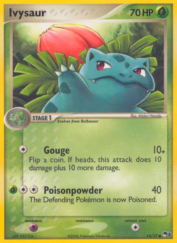 Ivysaur 14/17 Pokemon card