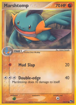 Marshtomp 15/17 Pokemon card