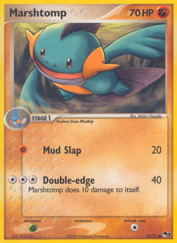 Marshtomp 15/17 Pokemon card