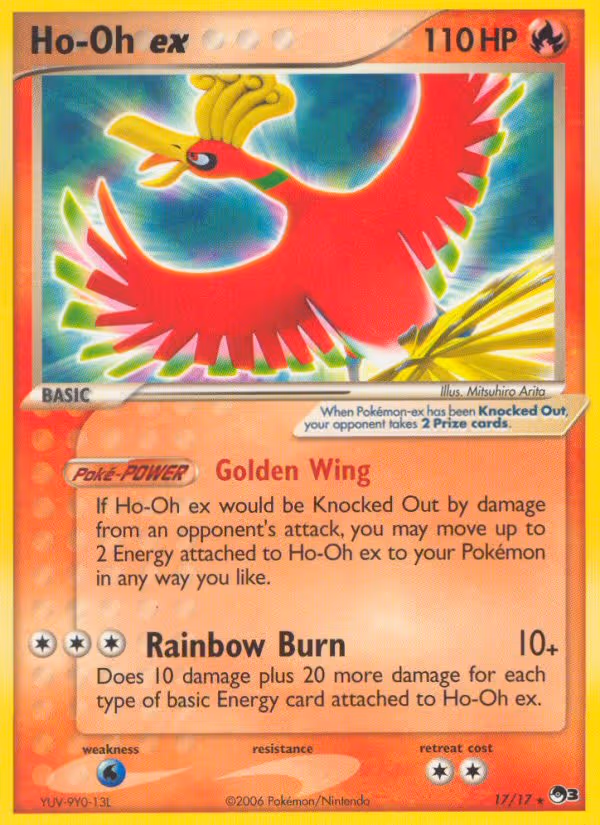 Ho-Oh ex 17/17 Pokemon card