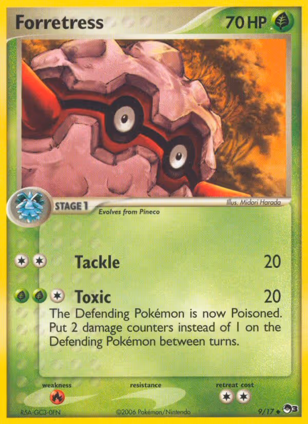 Forretress 9/17 Pokemon card