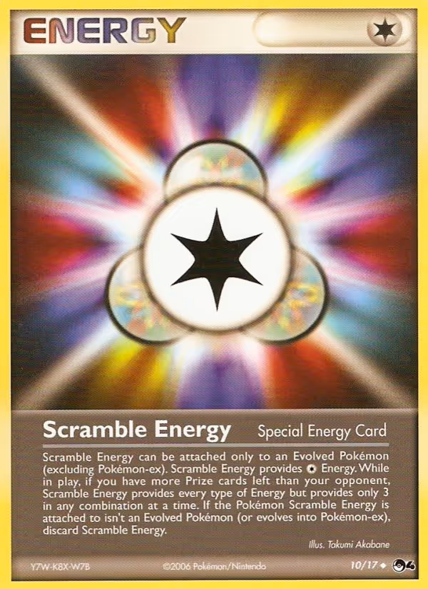 Scramble Energy 10/17 Pokemon card