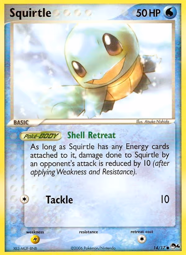 Squirtle 14/17 Pokemon card
