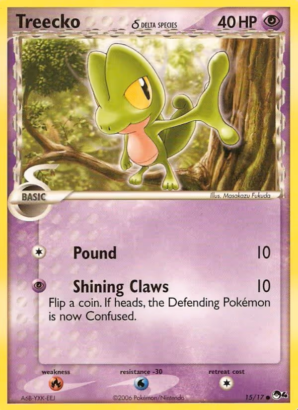 Treecko δ 15/17 Pokemon card