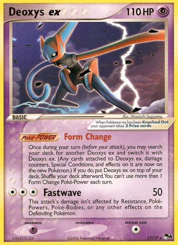Deoxys ex 17/17 Pokemon card
