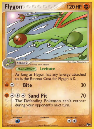 Flygon 3/17 Pokemon card