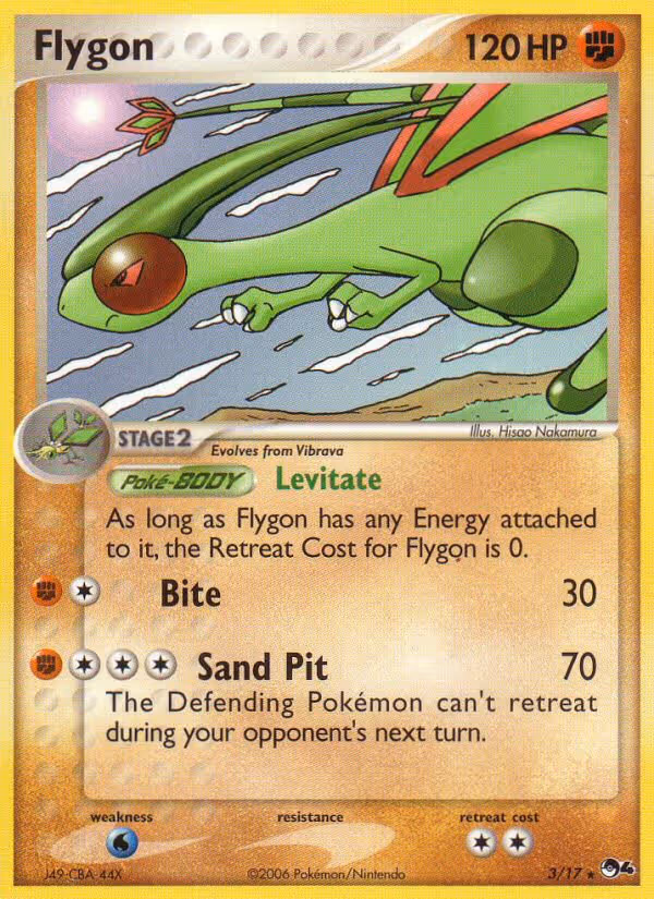 Flygon 3/17 Pokemon card