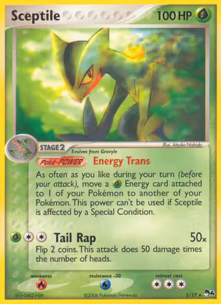 Sceptile 5/17 Pokemon card