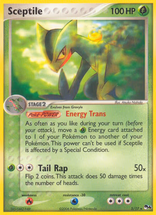 Sceptile 5/17 Pokemon card