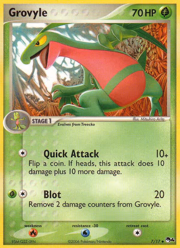 Grovyle 7/17 Pokemon card
