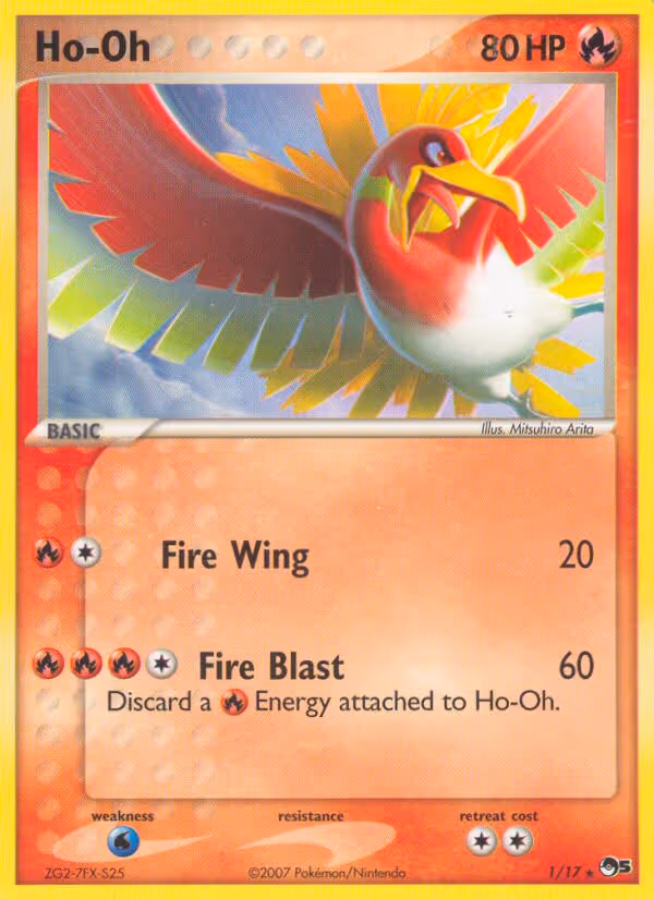 Ho-Oh 1/17 Pokemon card