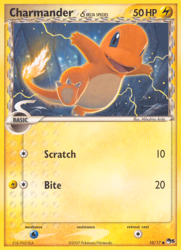 Charmander δ 10/17 Pokemon card
