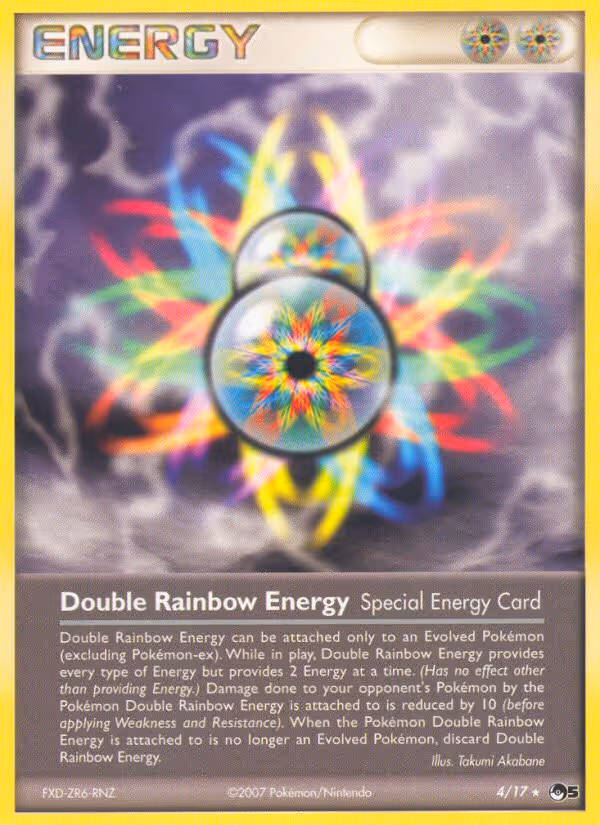 Double Rainbow Energy 4/17 Pokemon card