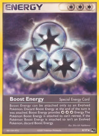 Boost Energy 8/17 Pokemon card