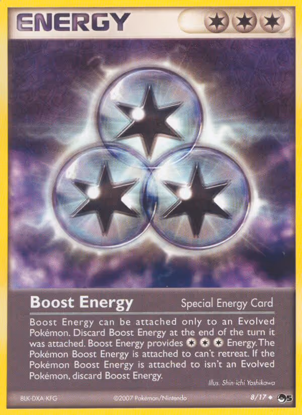 Boost Energy 8/17 Pokemon card